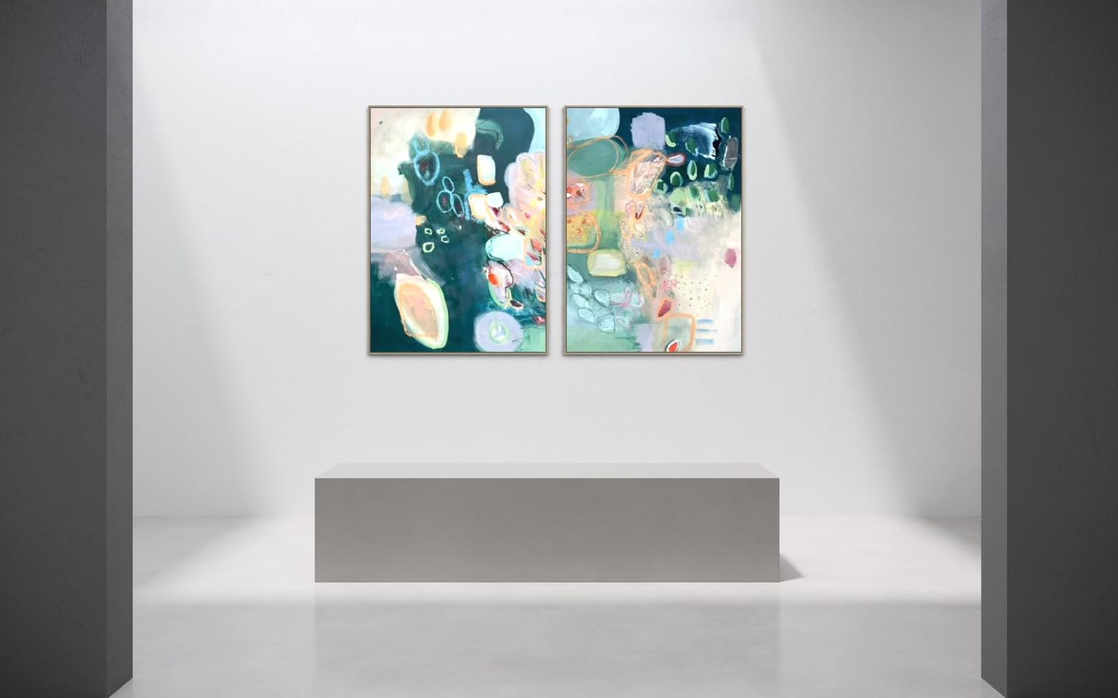 Sunday Sorbet diptych by Hayley Lombard