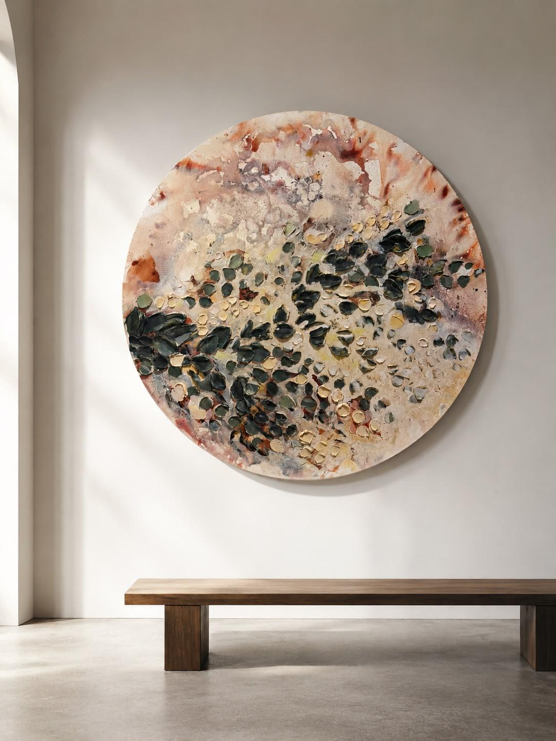 Full Circle by Hayley Lombard — round canvas