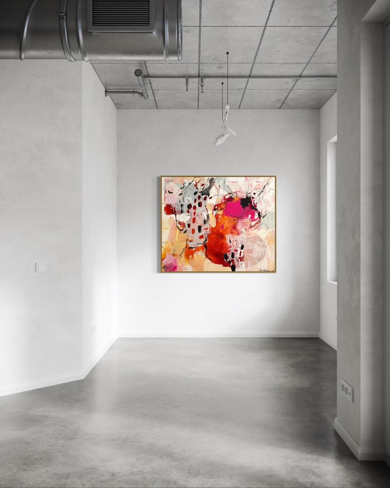 Hot Pink Funk I by Hayley Lombard