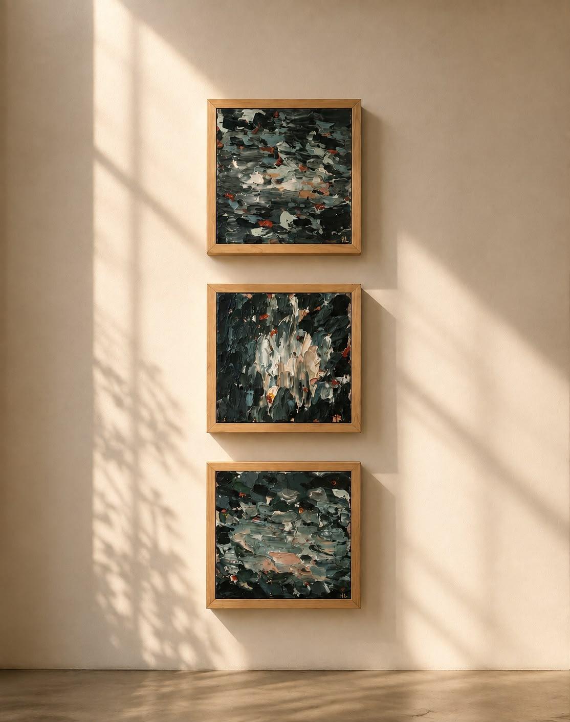 Textured Tapestry I, II & III by Hayley Lombard